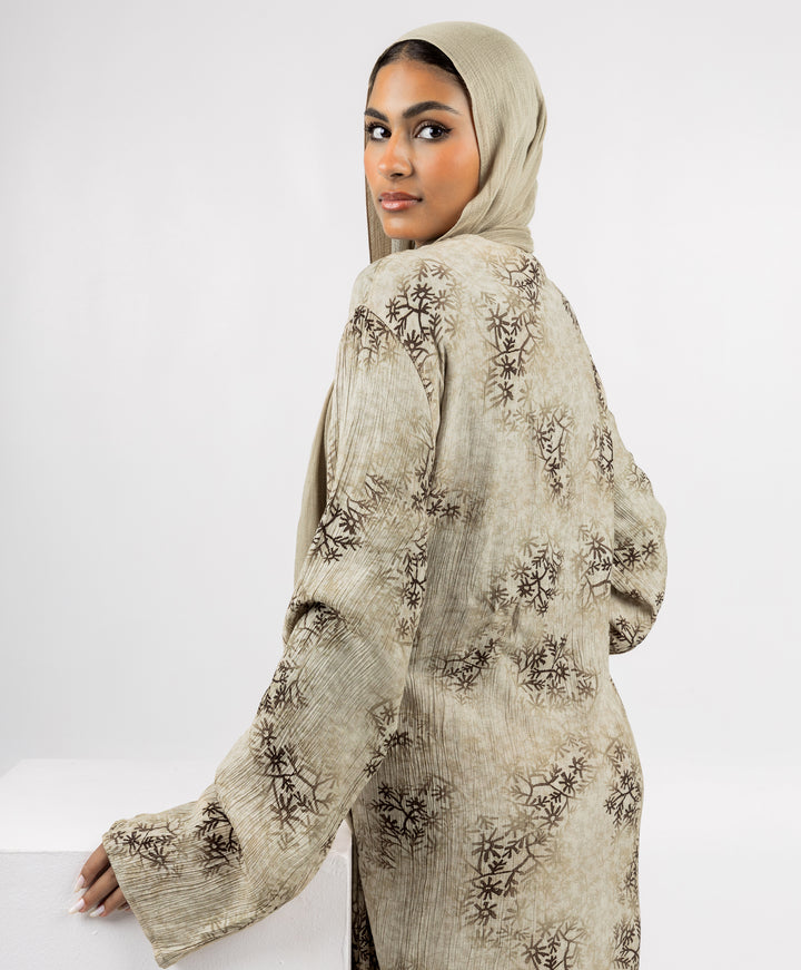 Fleuri Crinkle Wrap Dress