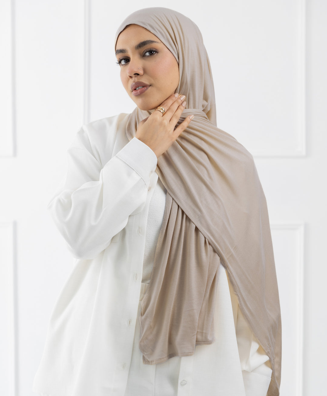 Plain Cotton Lycra Scarf