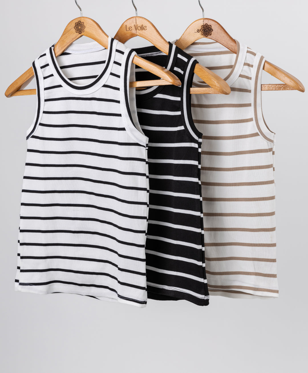 Stripped Sleeveless Shirt