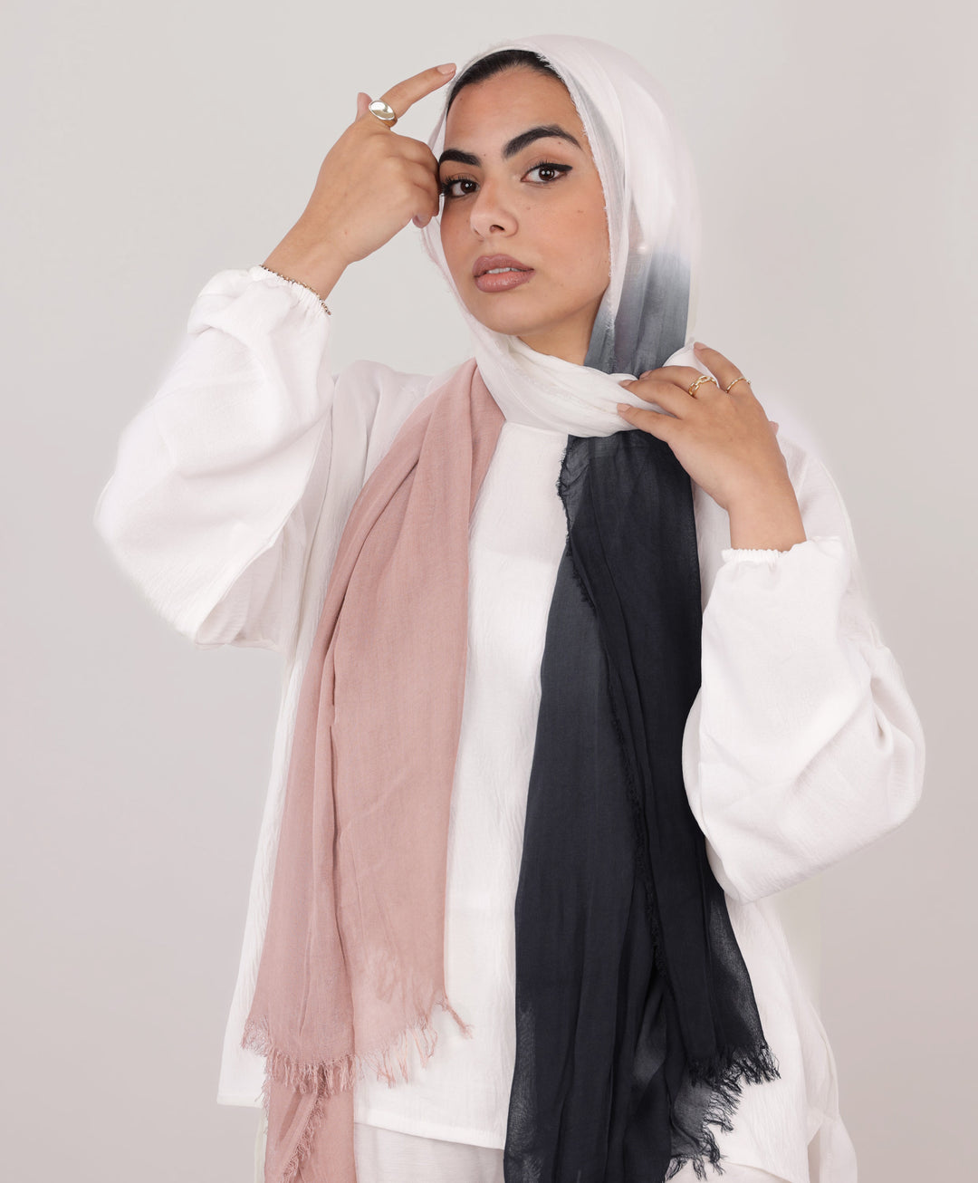 Gradient Cotton Scarf