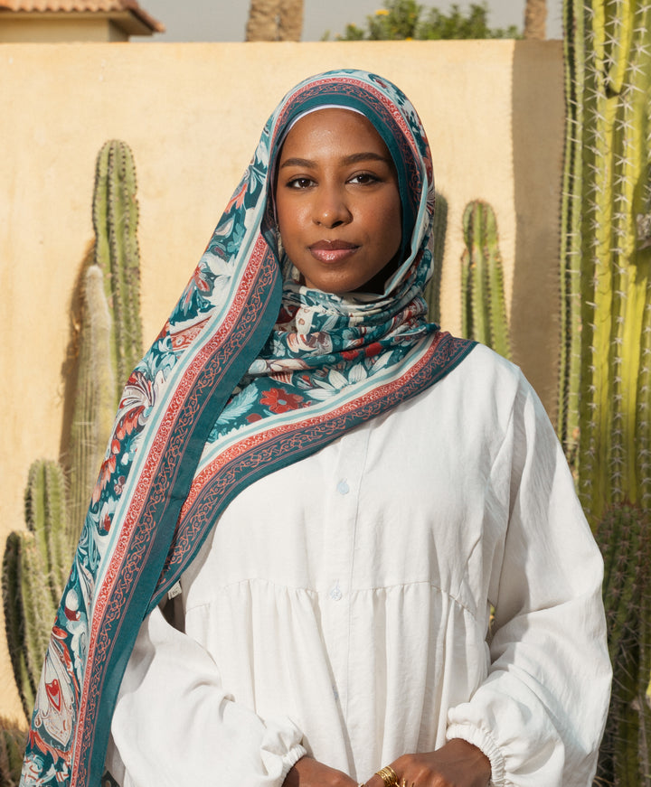 Vintage Bloom Modal Scarf