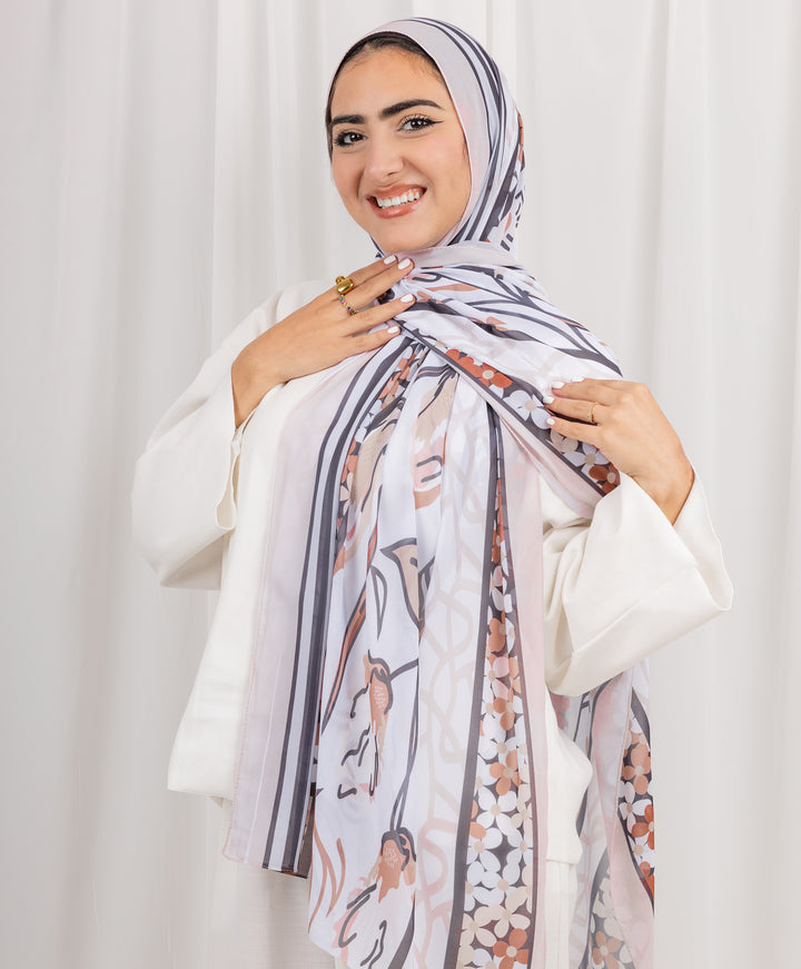 Quiet Grove Chiffon Scarf