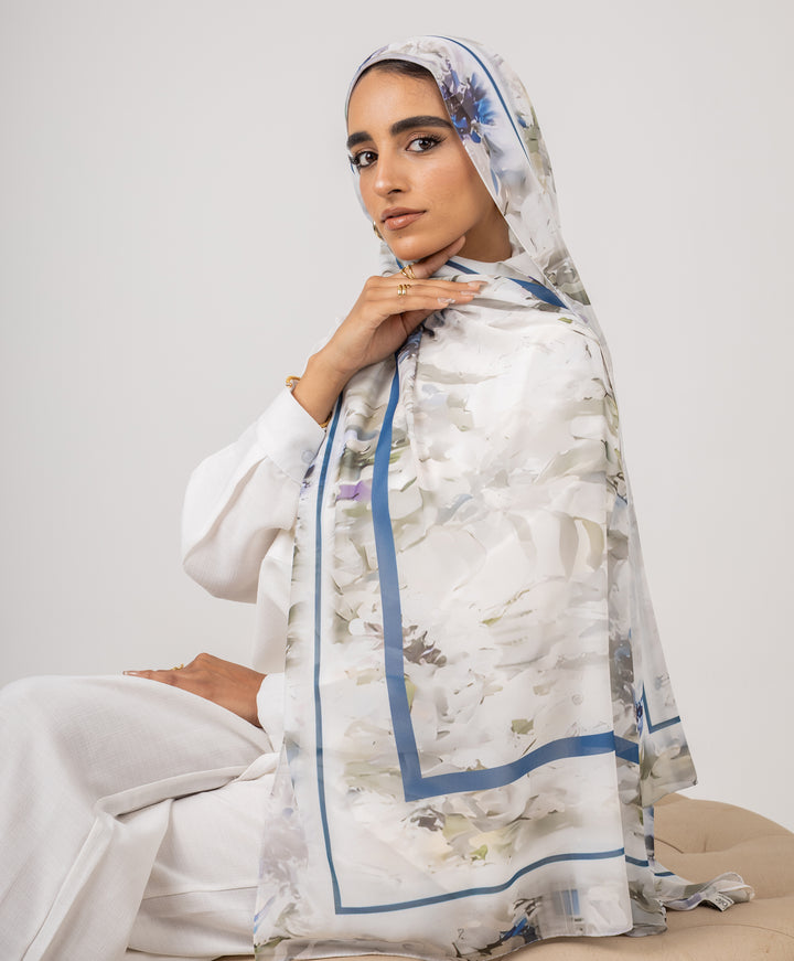Blue Bloom Scarf