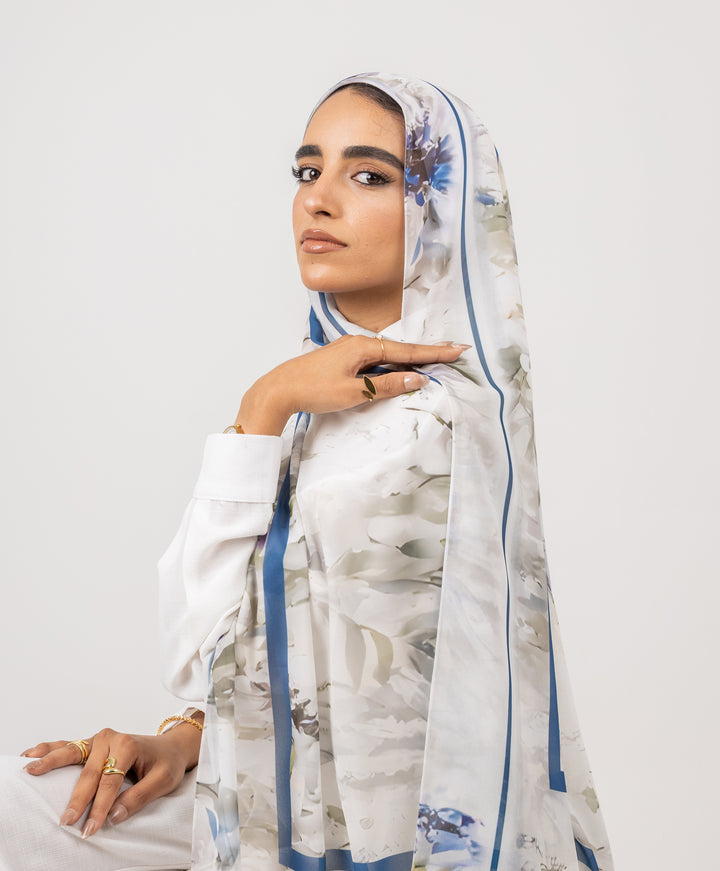 Blue Bloom Scarf