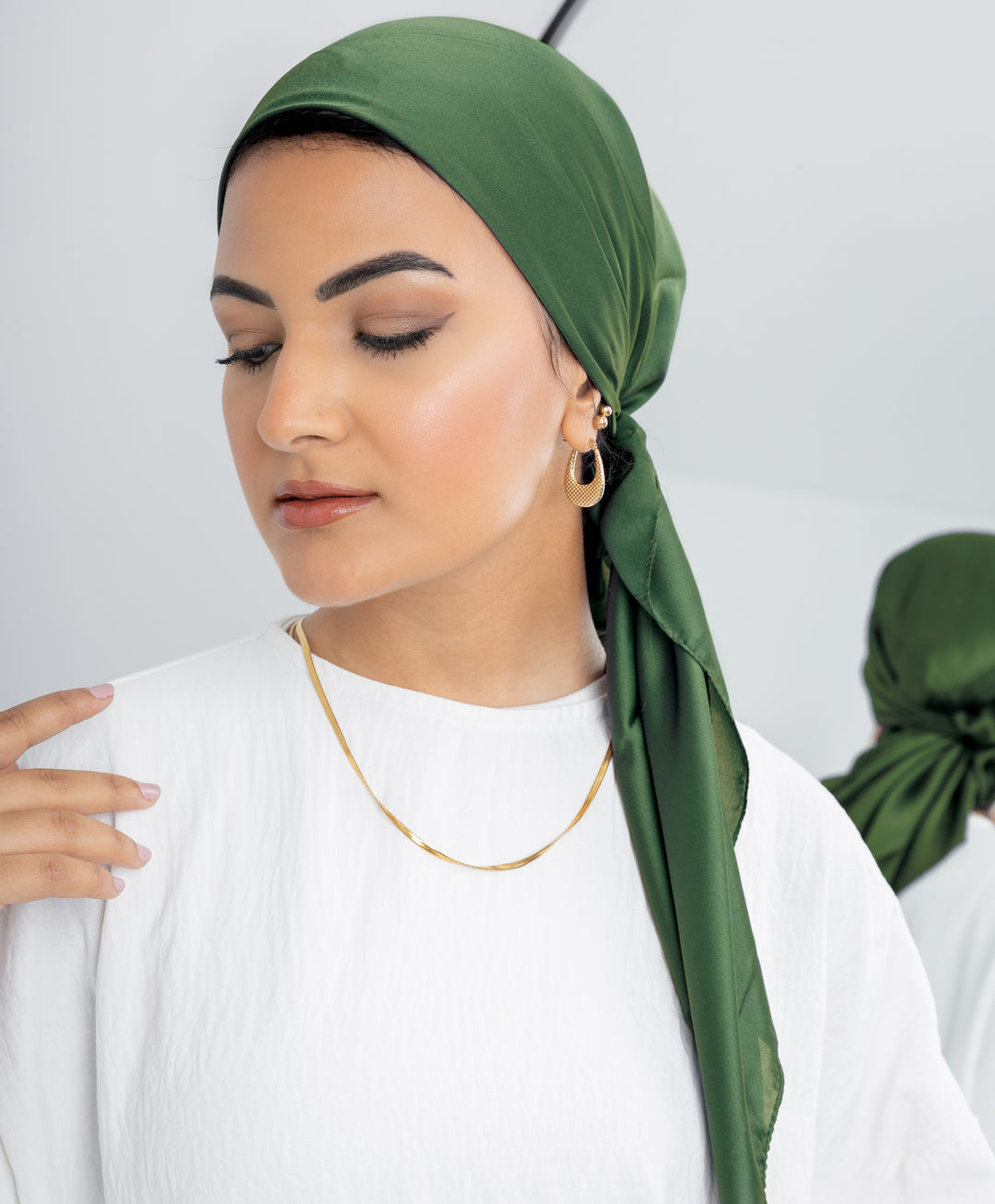 Plain Silk Square Scarf