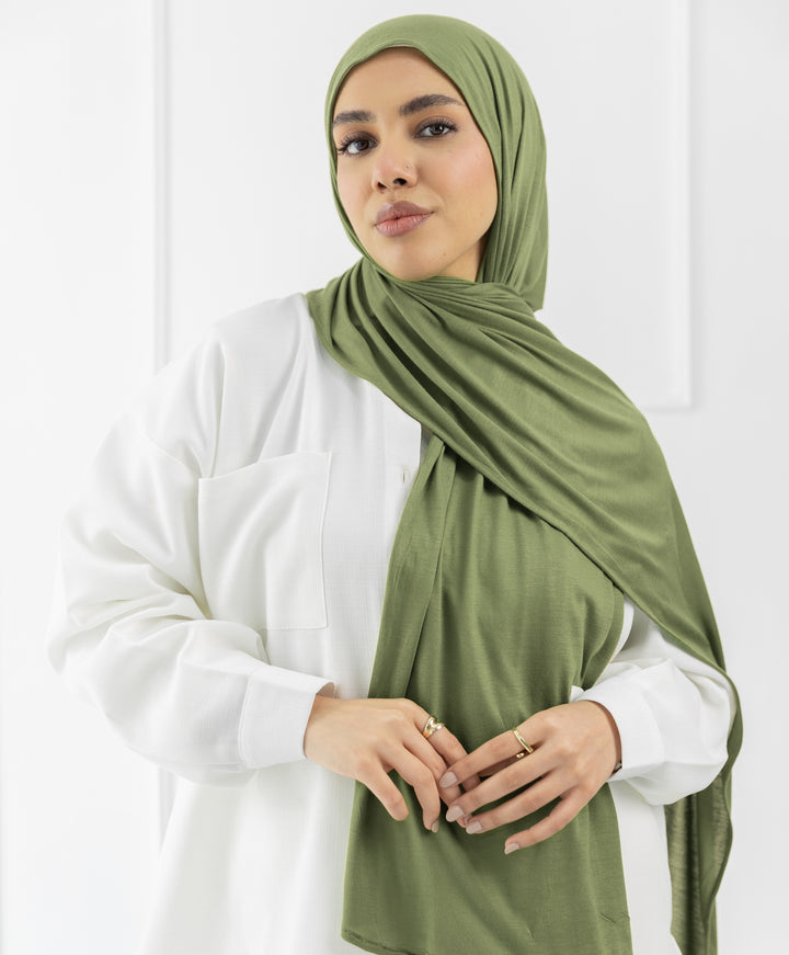 Plain Cotton Lycra Scarf