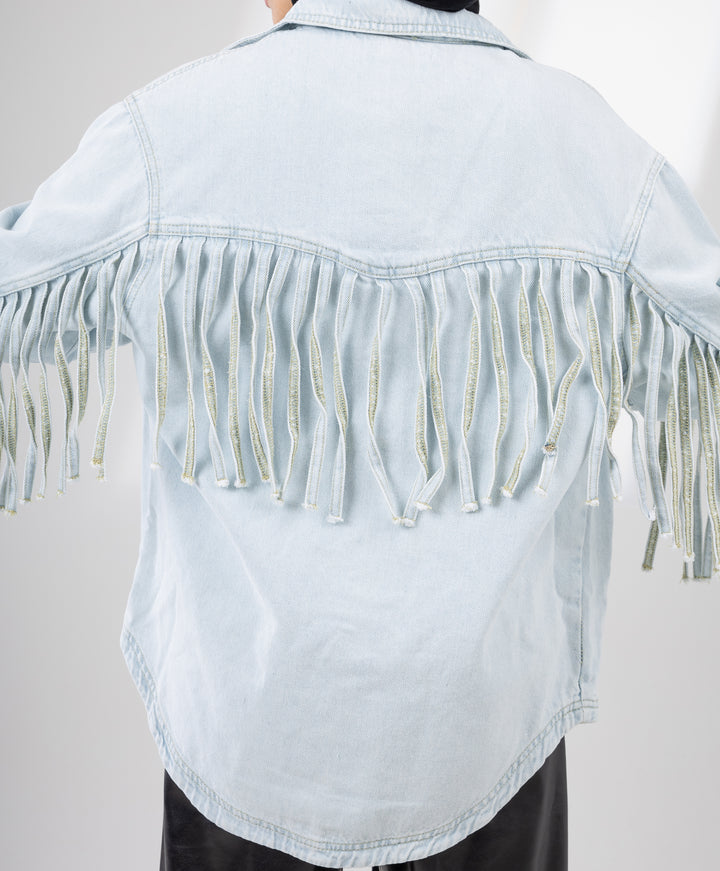 Fringy Denim Shirt