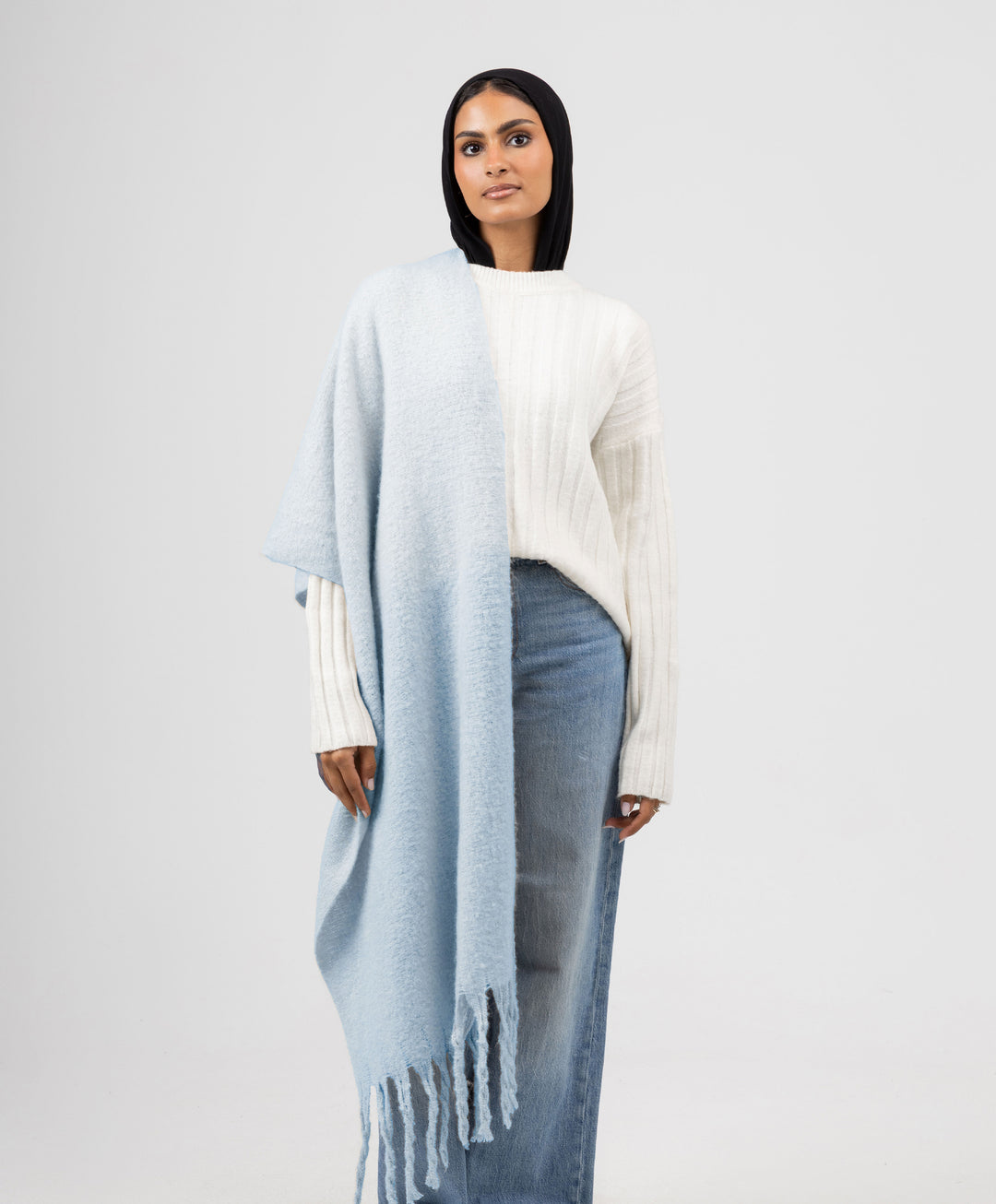 Essential Shawl-Baby Blue