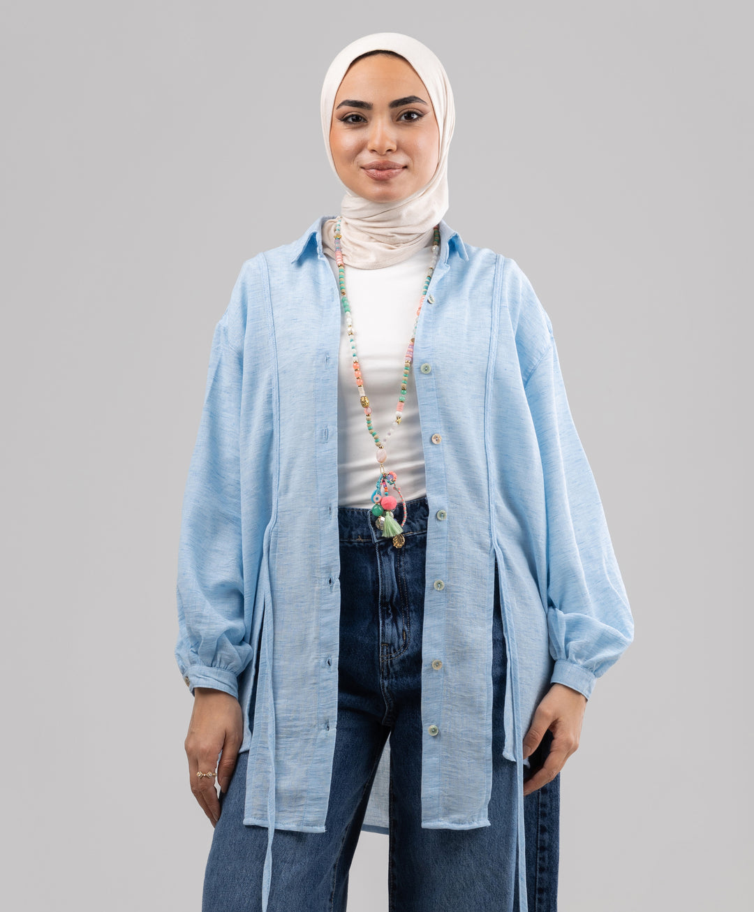 Tassel Linen Shirt