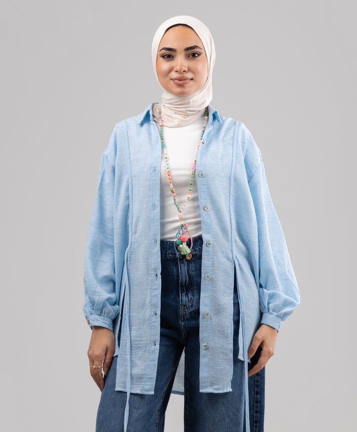 Tassel Linen Shirt