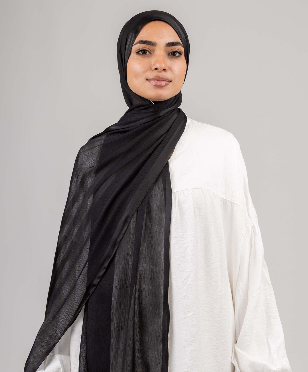 Glowy Crinkle Satin Scarf
