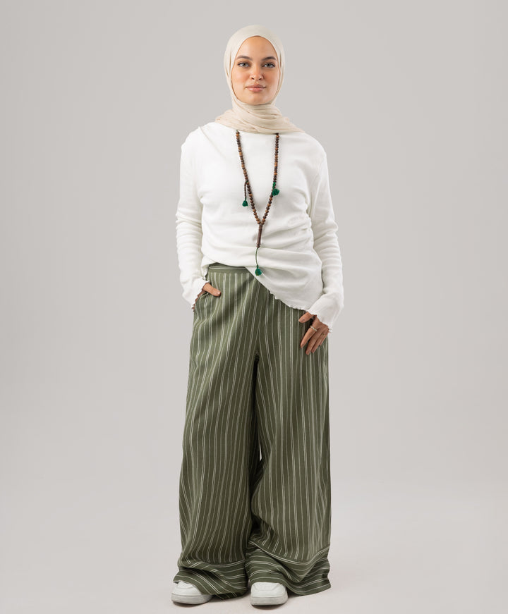 Stripe Linen Pants