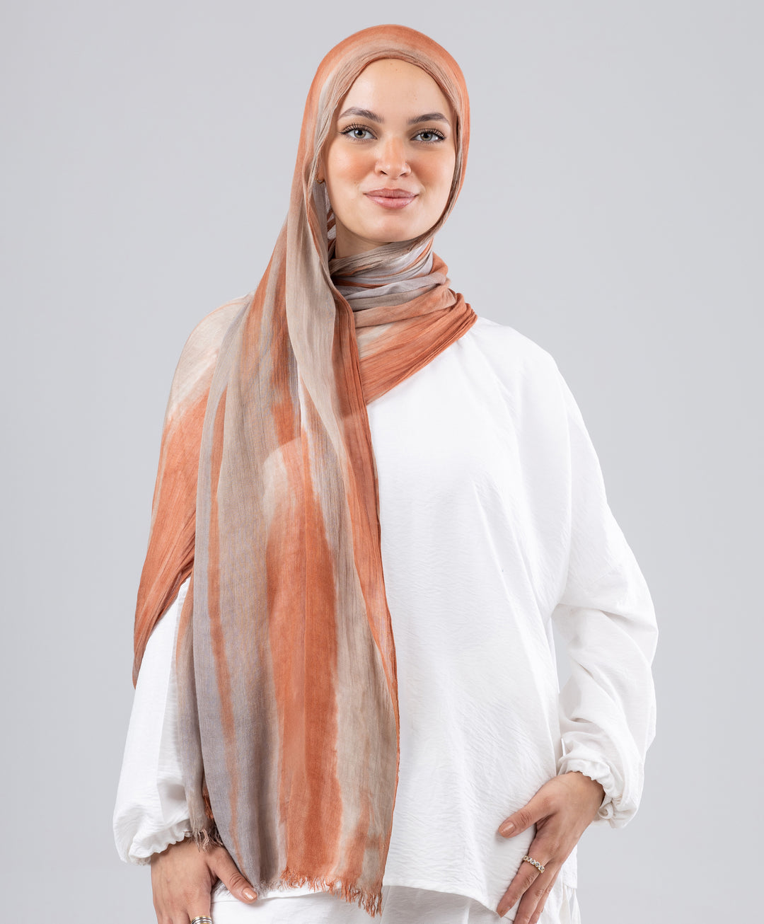 Tie Dye Linen Scarf