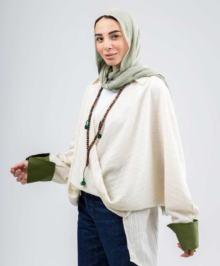 Cross Linen Blouse