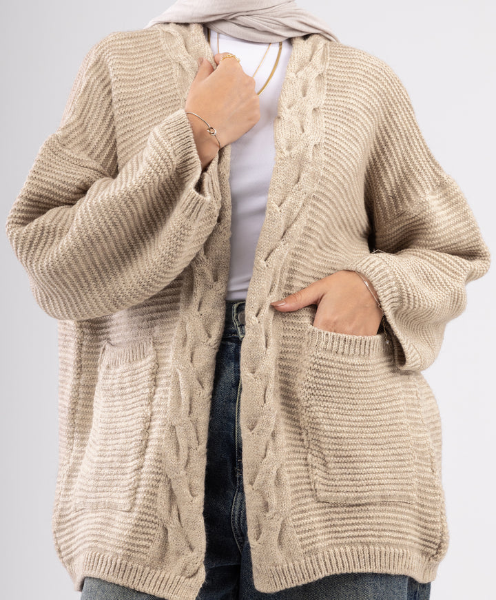 Braided Cardigan