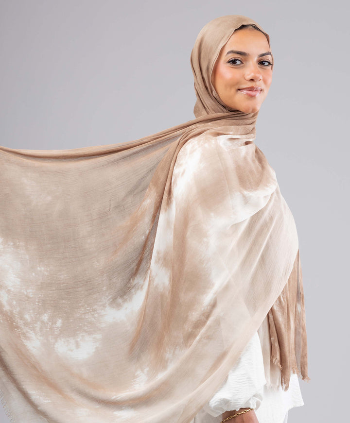 Soft Tie Dye Cotton Scarf