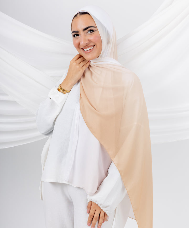 Gradient Chiffon Scarf