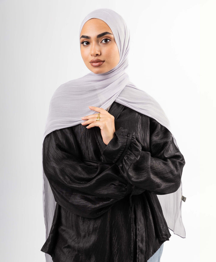 Organza Crinkle Satin Scarf