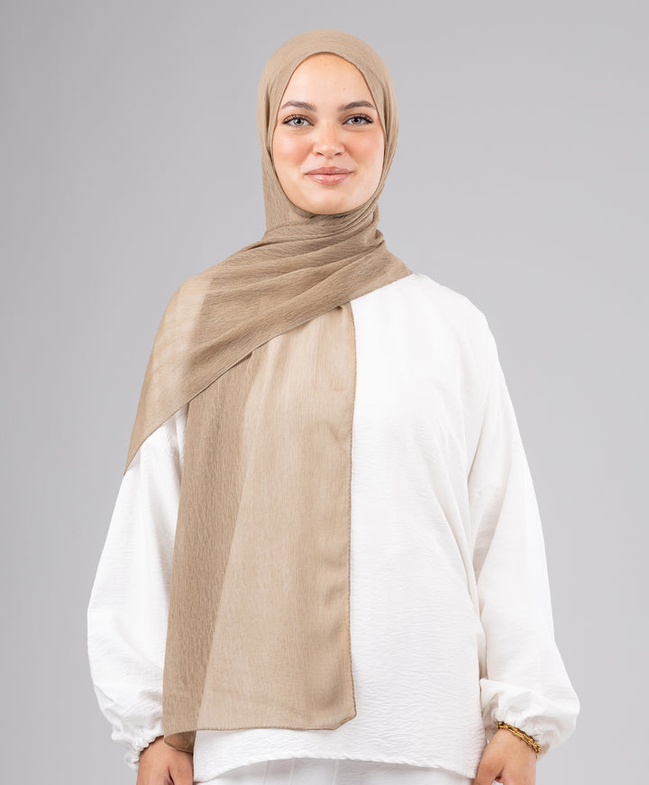 Ruffle Chiffon Scarf