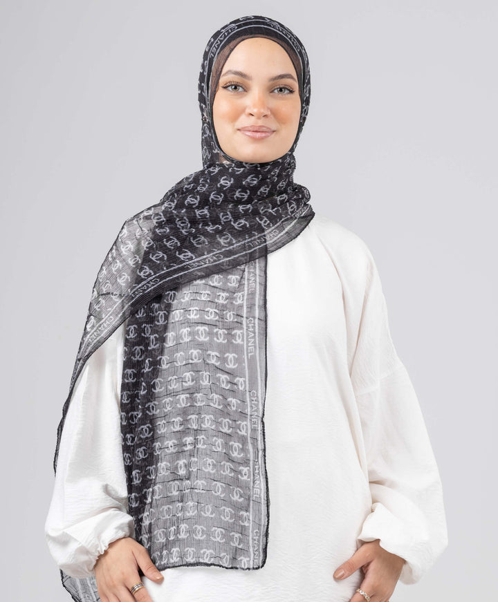 Chain Luxury Crushed Scarf