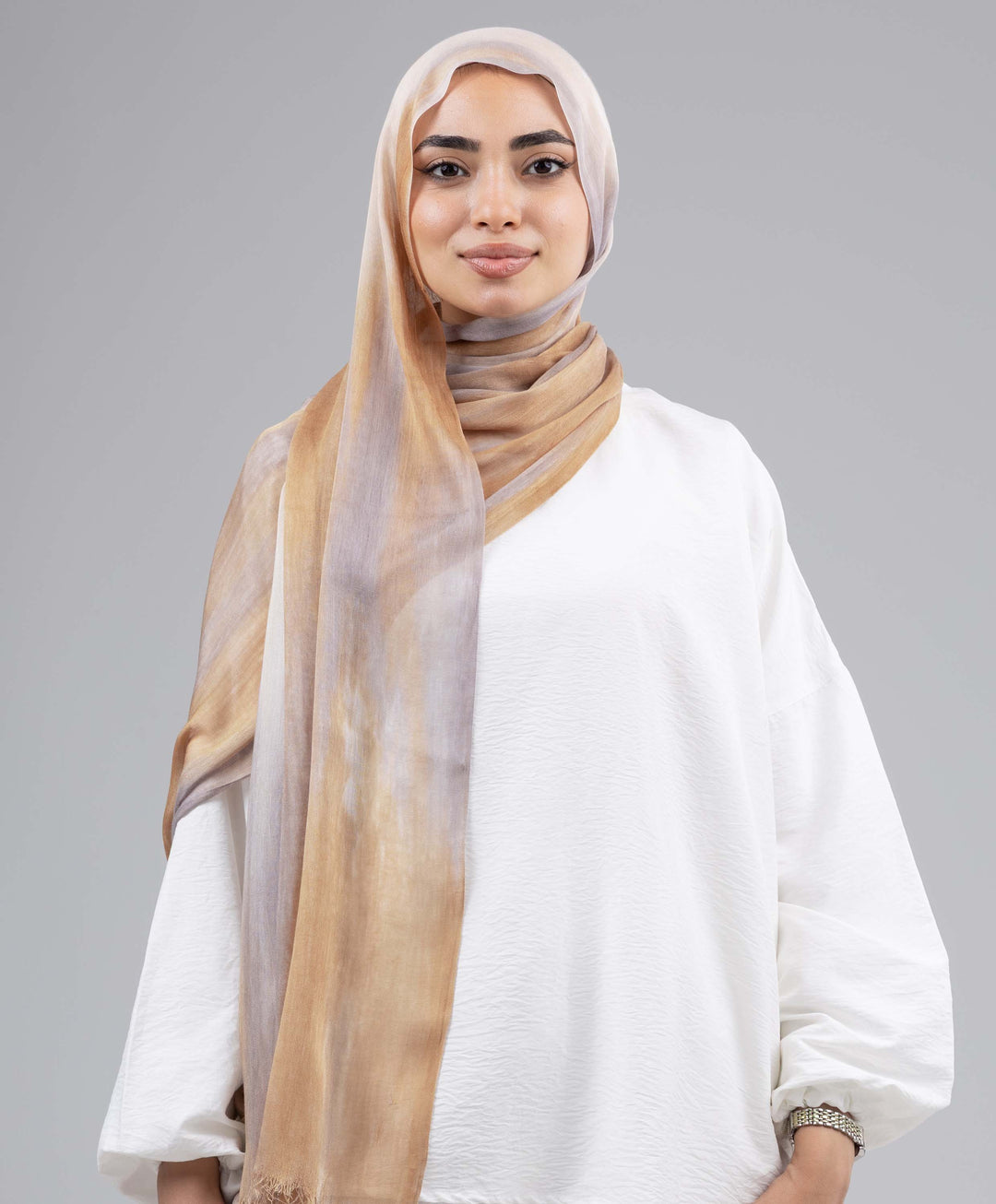 Tie Dye Linen Scarf