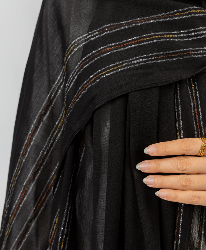 Metallic Black Bocca Scarf
