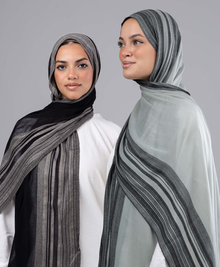 Soft Stripe Linen Scarf