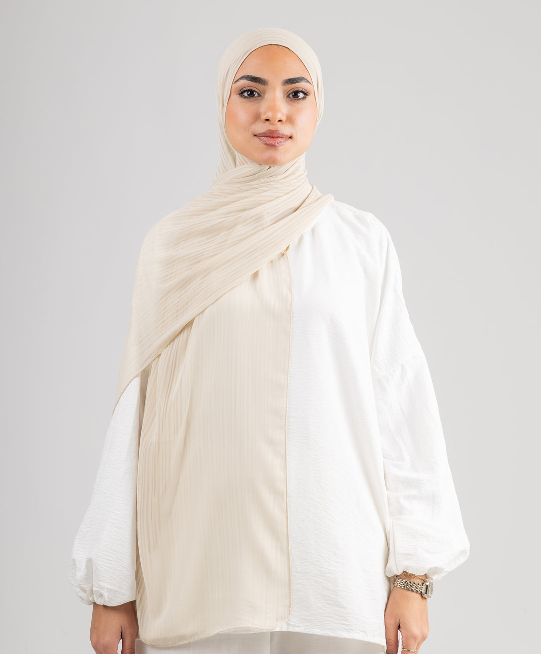 Mini Stripes Chiffon Scarf