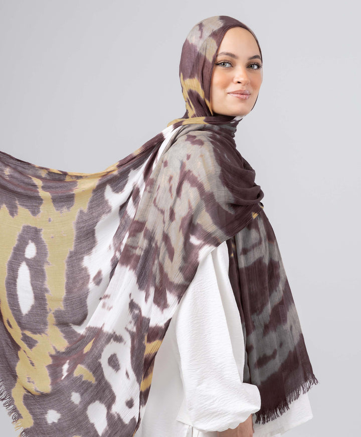 Watercolor Linen Scarf