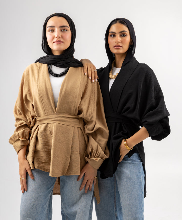 Linen Wrap Kimono