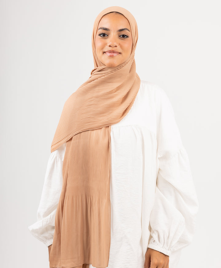 Pleated Chiffon Scarf