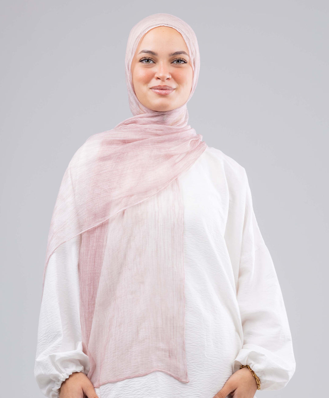 Lined Marble Chiffon Scarf
