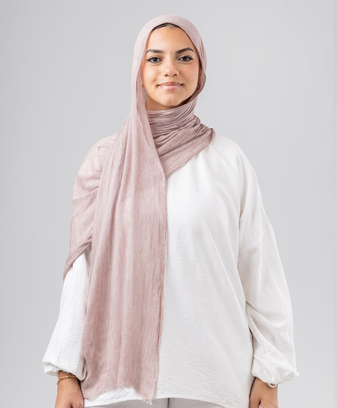 Elegance Crinkled Cotton Scarf