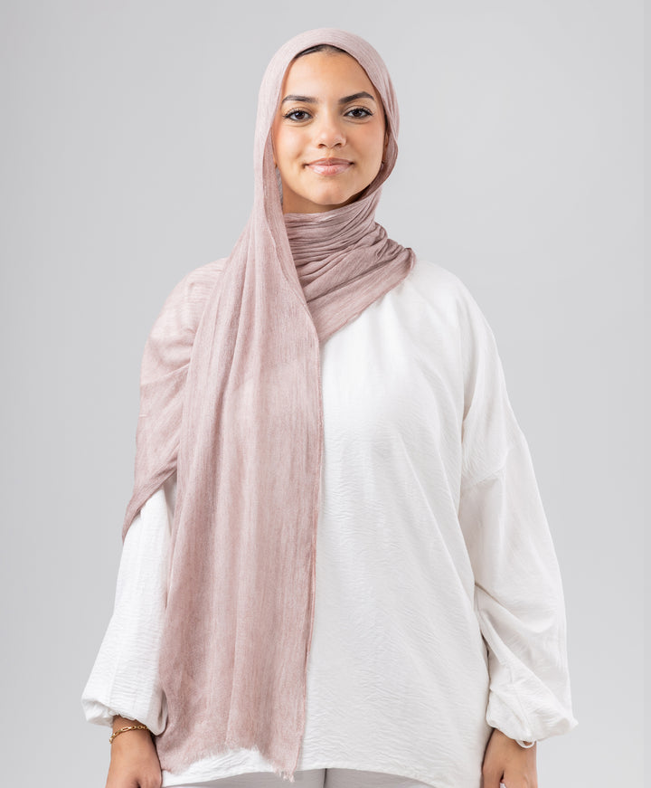Elegance Crinkled Cotton Scarf