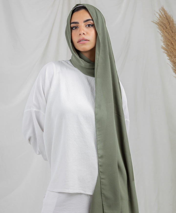 Pure Chiffon Crinkle Scarf