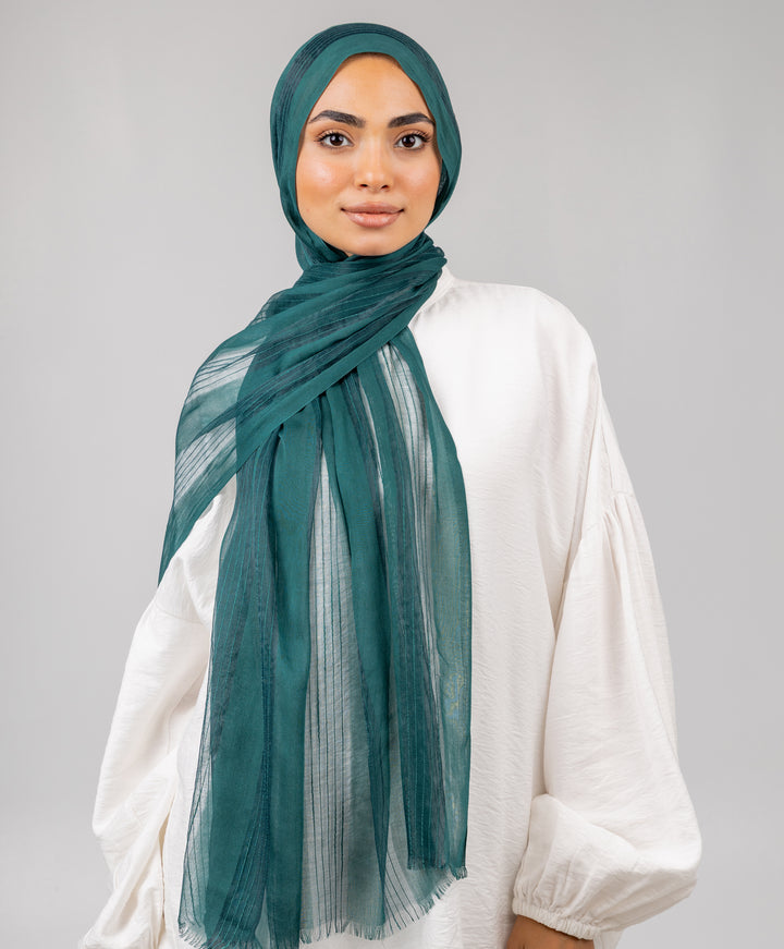Striped Linen Scarf