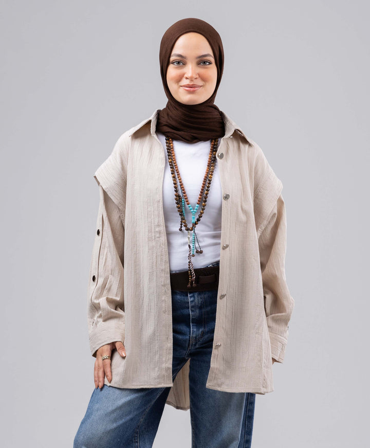 Buttoned Crushed Shirt
