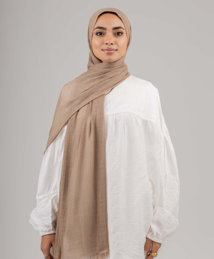 Cozy Marble Linen Scarf