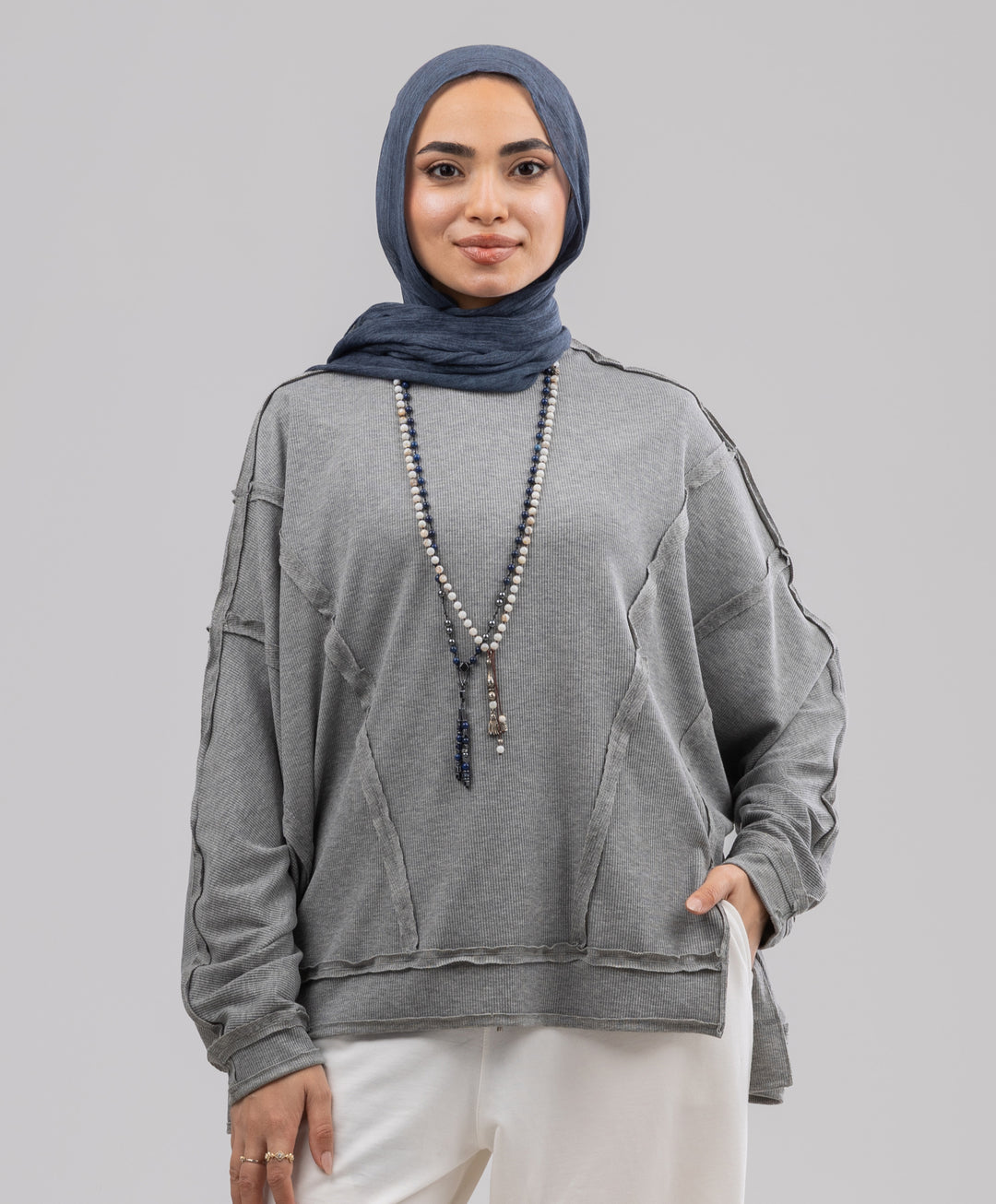 Seamline Cotton Shirt