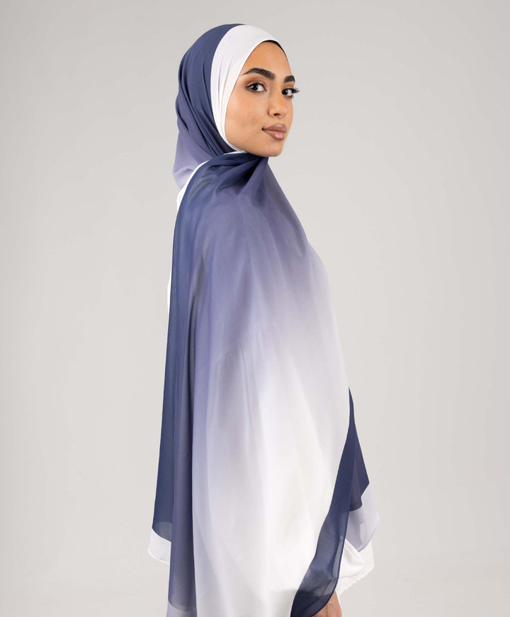 Flow Gradient Chiffon Scarf