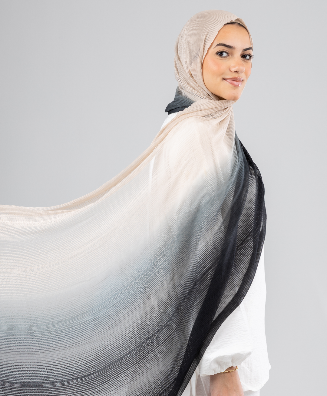 Soft Gradient Cotton Scarf
