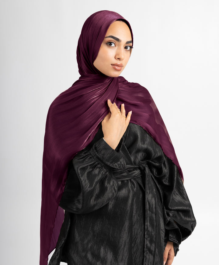 Organza Crinkle Satin Scarf