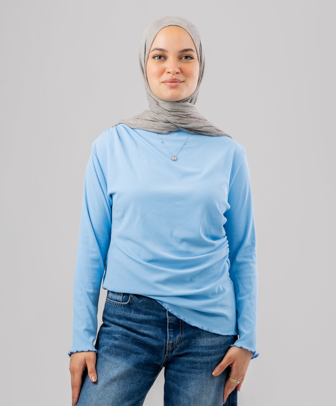 Draped Cotton Shirt