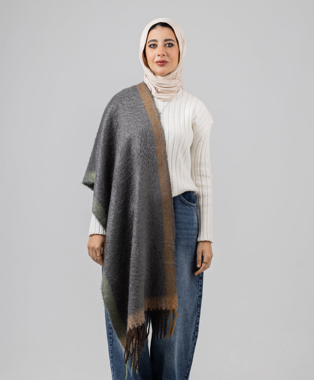 Painterly Winter Shawl