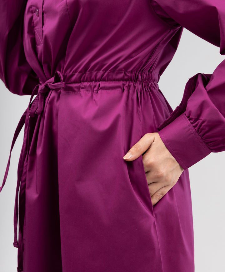 Corded Poplin Dress