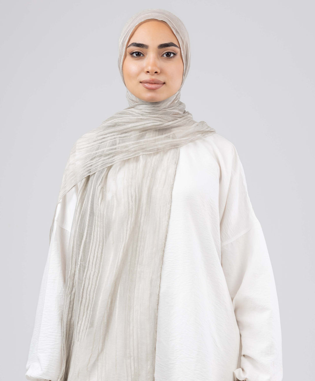Gloss Silk Stripes Scarf