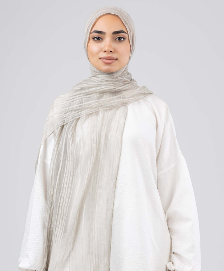 Gloss Silk Stripes Scarf