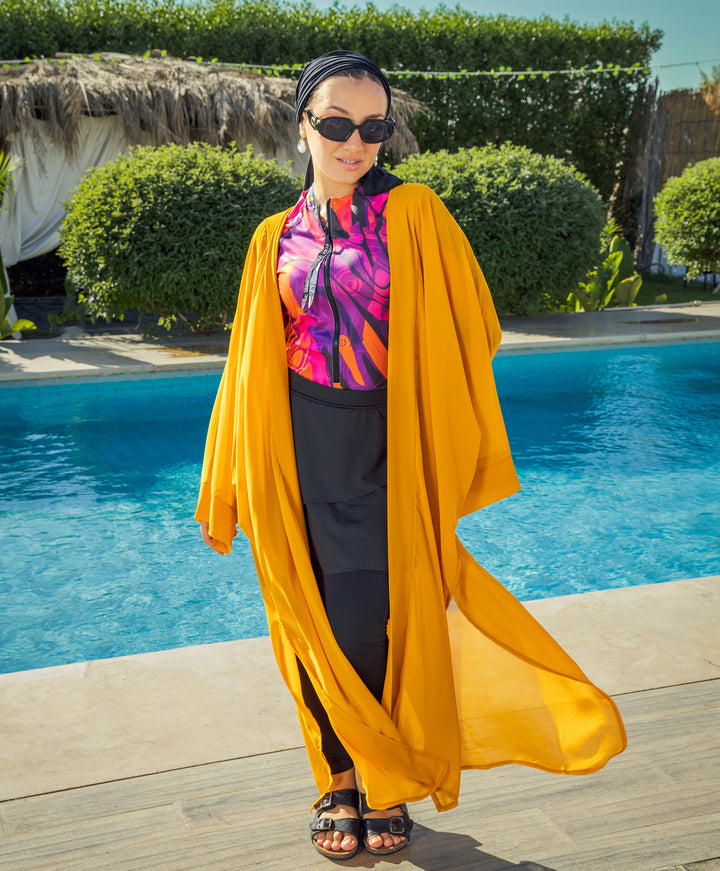 Plain Chiffon Kimono