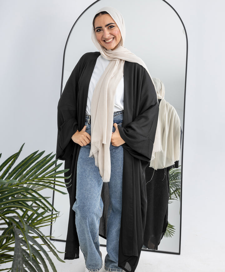 Crinkle Chiffon Kimono