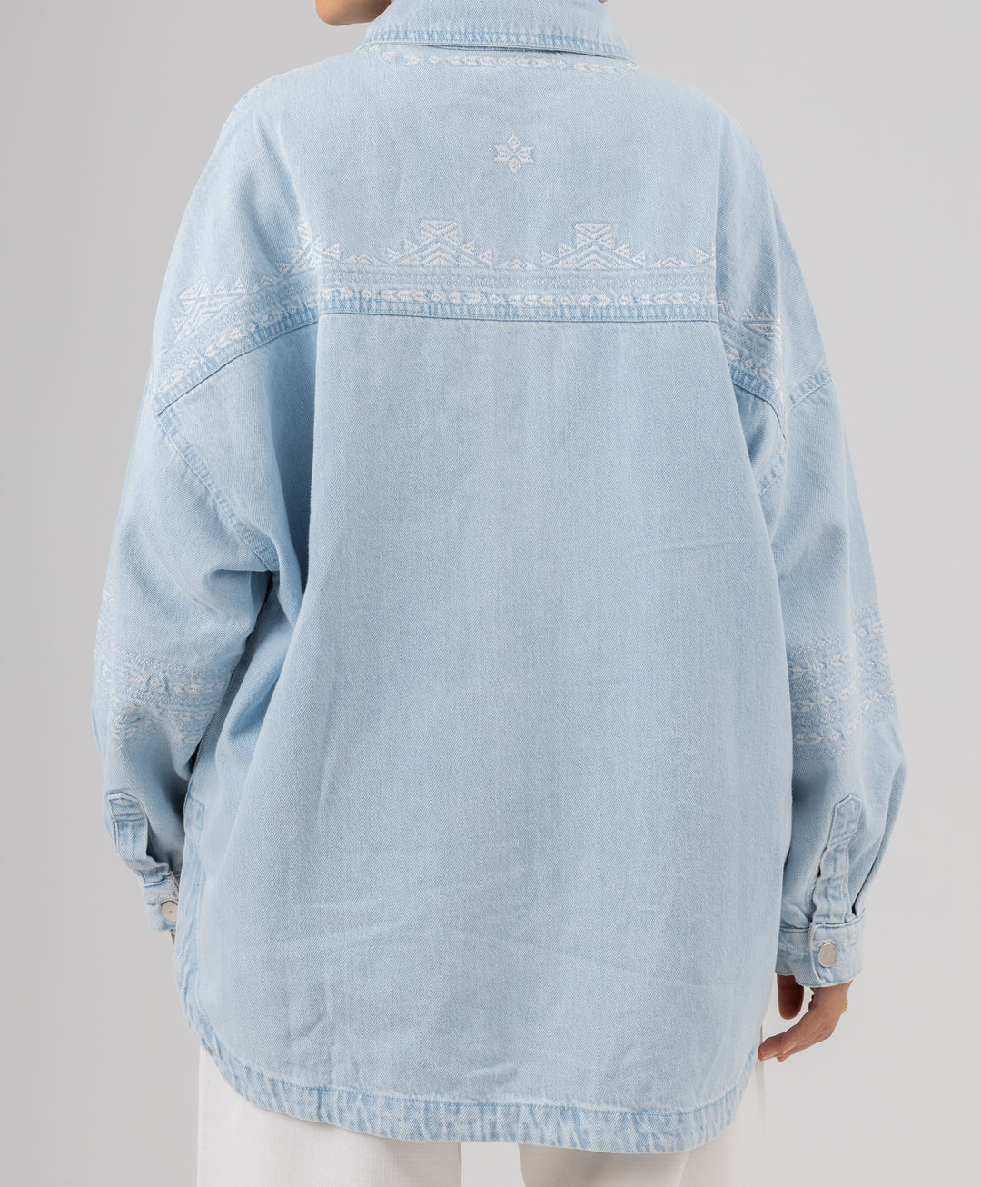 Embroidered Denim Shirt